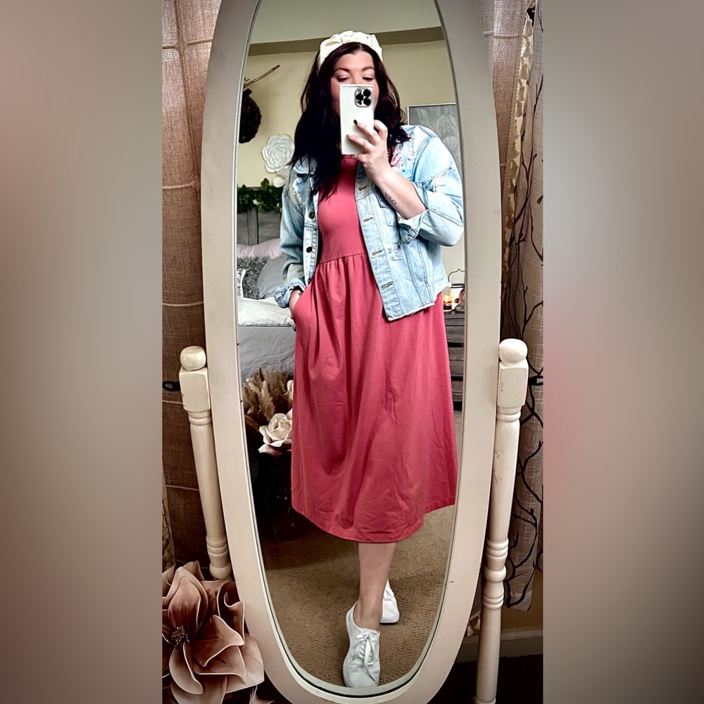 Coral Tank Dress